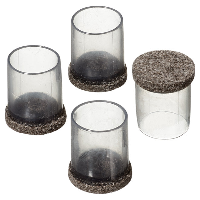 Clear Sleeve Dark Felt Floor Protector (1" - 1-1/4") Flexi Felt