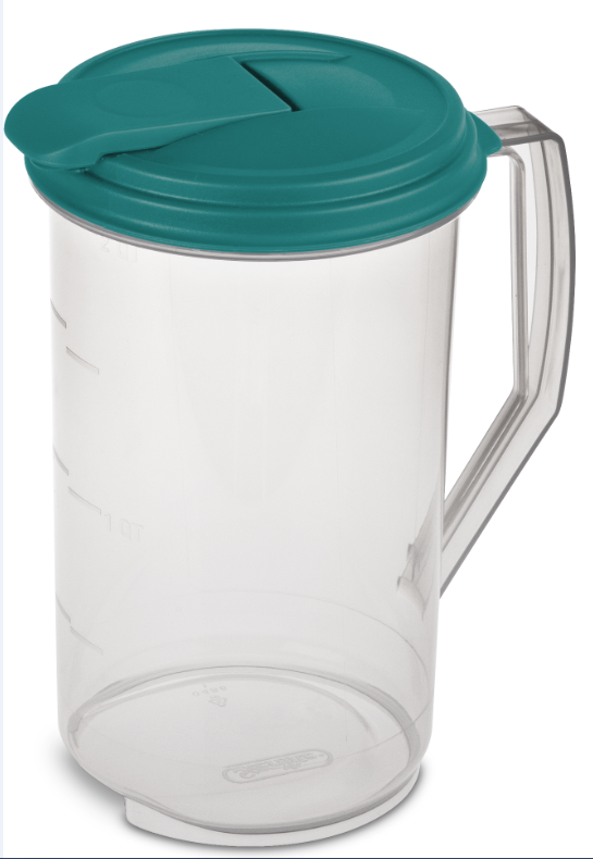 Beverage Pitcher 2QT | Plastic | Washed Blue | Sterilite