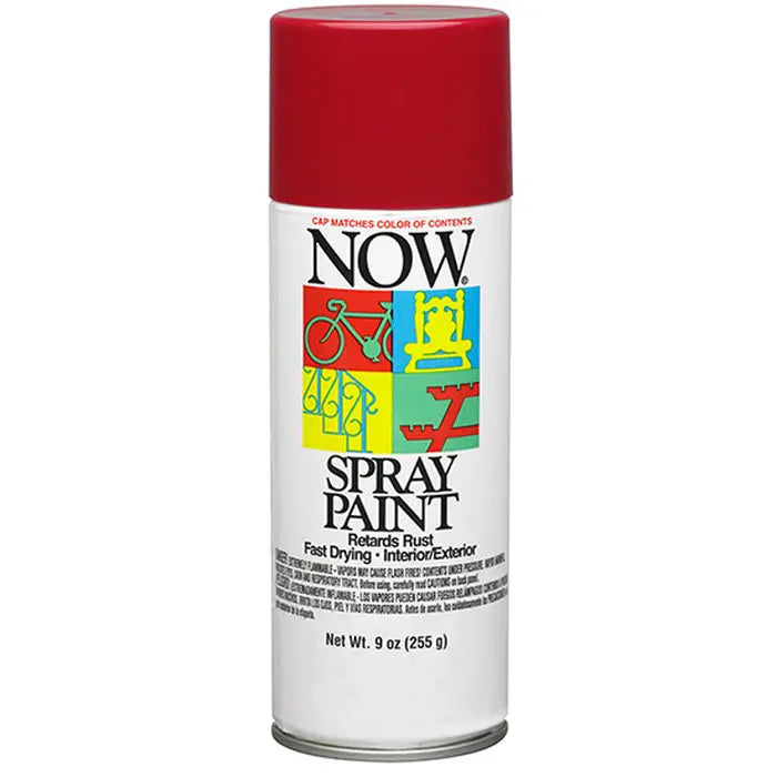 Now Spray Paint | Wagon Red Enamel | 21217 | 9 oz | Krylon