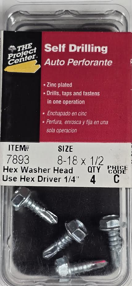 Self Drilling Screws 8-18 x 1/2 Hillman