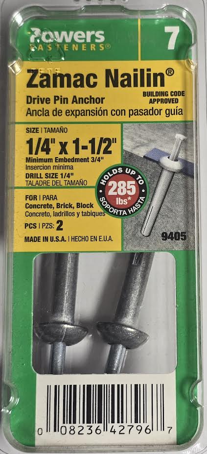 Hammer Drive Anchor 1/4x1-1/2 Hillman