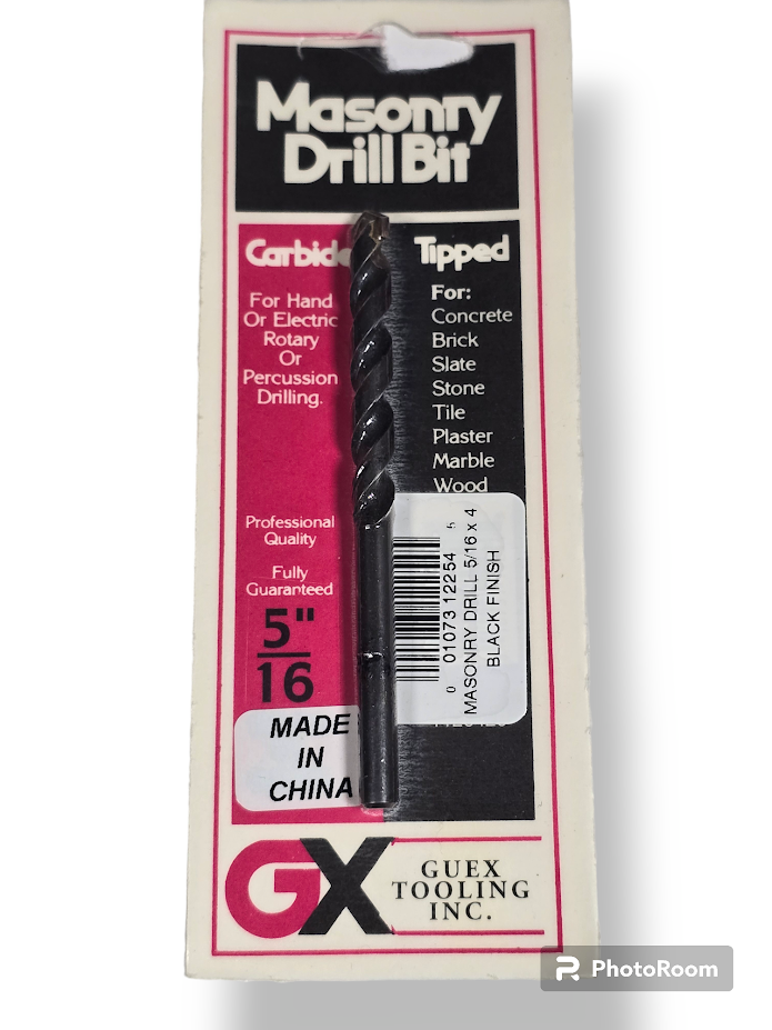 Masonry Drill Bit 5/16" x 4" Guex Tooling