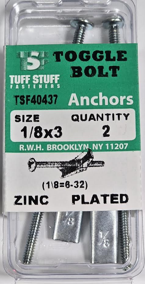 Toggle Bolt 1/8 x 3"