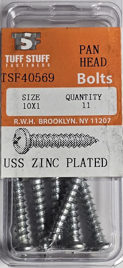 Sheet Metal Screws Pan Head 10 x 1