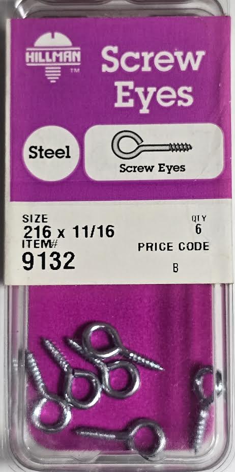 Screw Eyes 216 x 11/16 Hillman