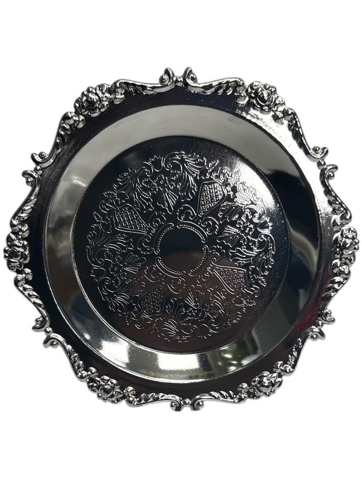 Kiddush Trays Silver 4"