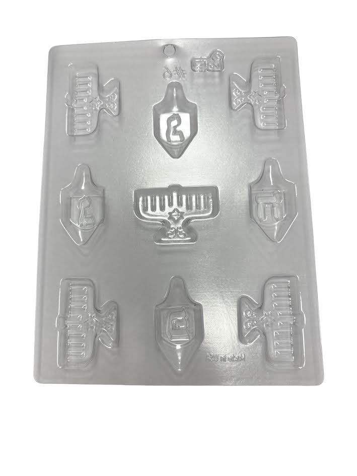 Dreidel & Menorah Chocolate Mold