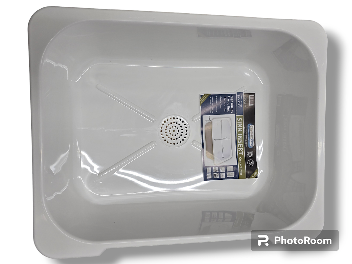 Sink Insert With Center Drain |  20" X 15.25"  | Large Size