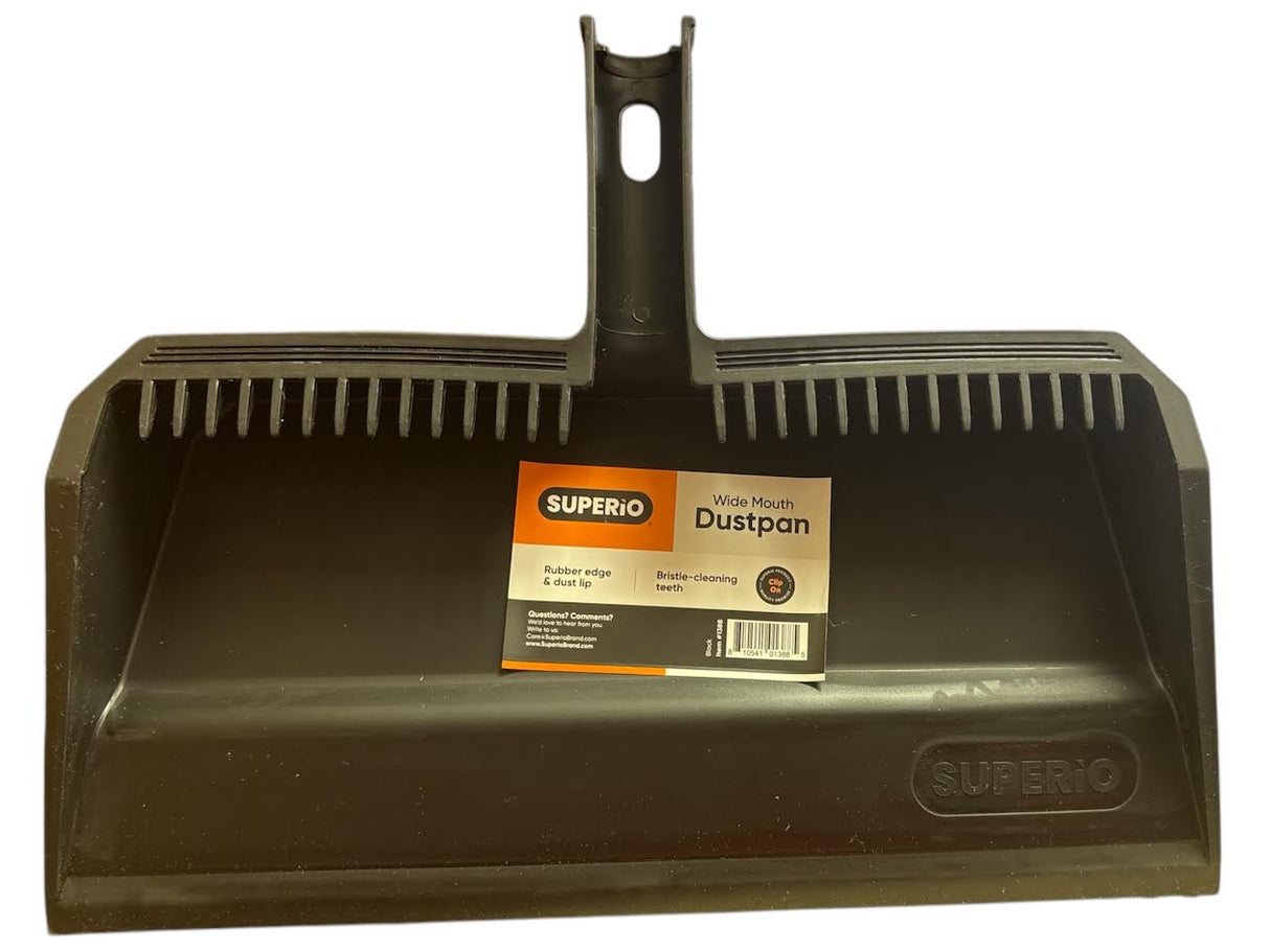 Wide Mouth Dustpan Black