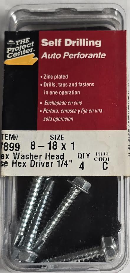 Self Drilling Screws 8-18 x 1 Hillman