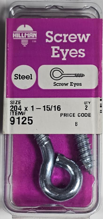 Screw Eyes 204 x 1-15/16 Hillman