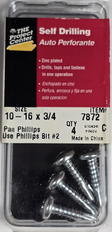 Self Drilling Screws 10-16 x 3/4 Hillman