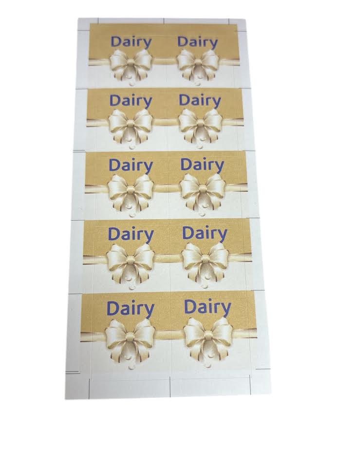 Dairy Stickers Imperial Printing