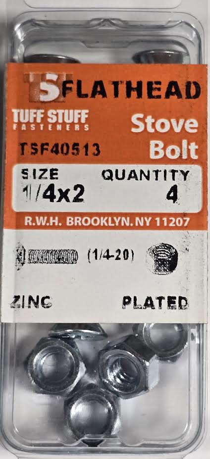 Screws & Nuts Flat Head 1/4 x 2