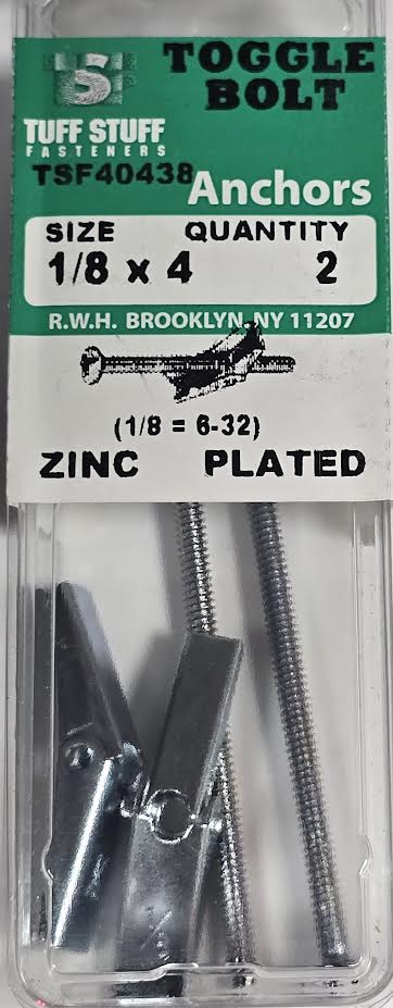 Toggle Bolt 1/8 x 4"