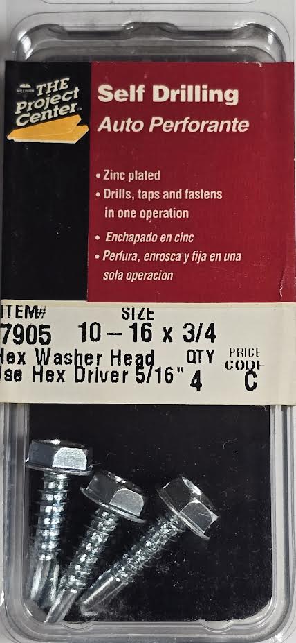 Self Drilling Screws 10-16 x 3/4 Hillman