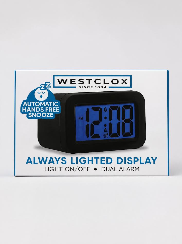 Always Lighted Digital Clock Westclox