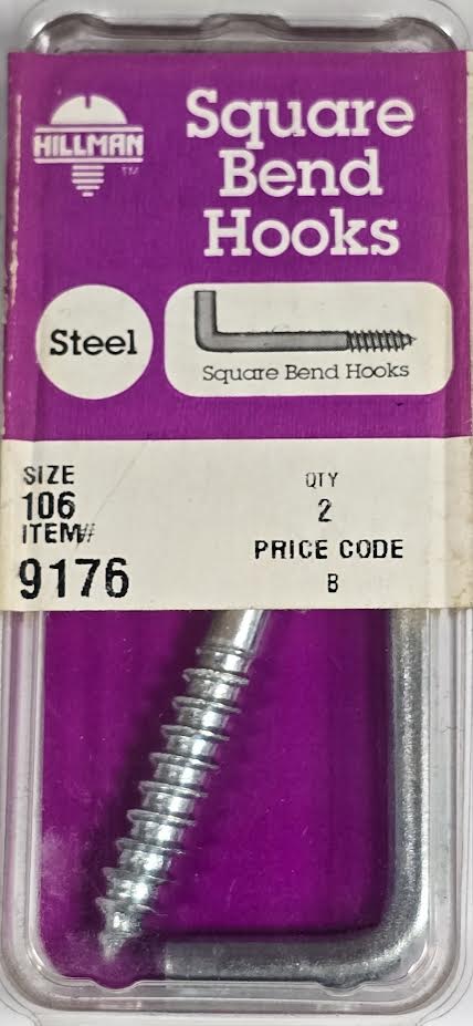 Square Bend Hooks #106 Hillman