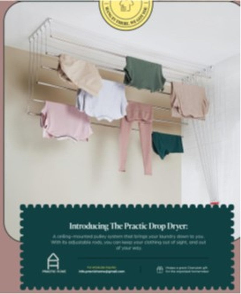 Laundry Hanging Rack 4FT Practic Home