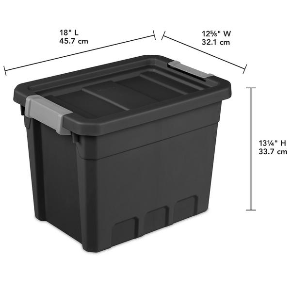 Storage Stackable Tote Box 30QT Sterilite