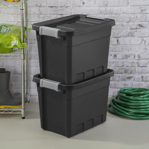 Storage Stackable Tote Box 30QT Sterilite