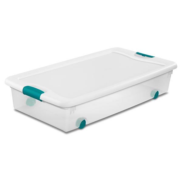 Sterilite 56QT Underbed Storage Box with Wheels