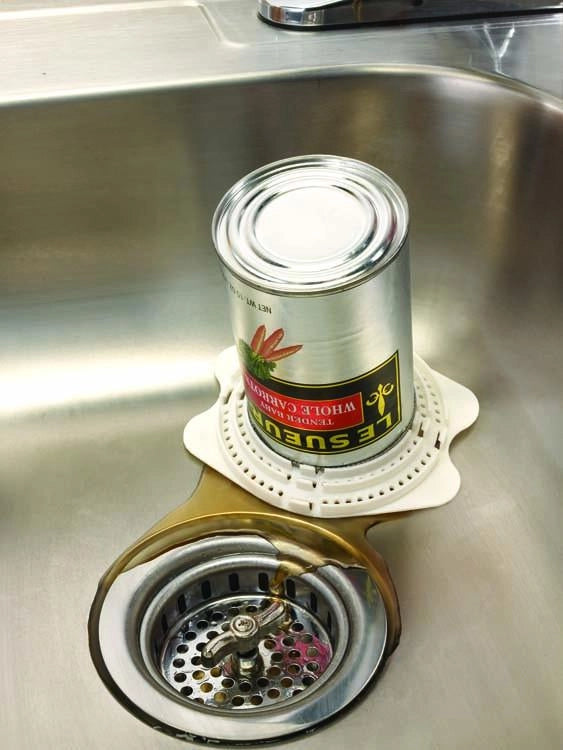 Can Strainer Snap-On | White | 10.2L x 10.2W x 5.1H cm | Jokari