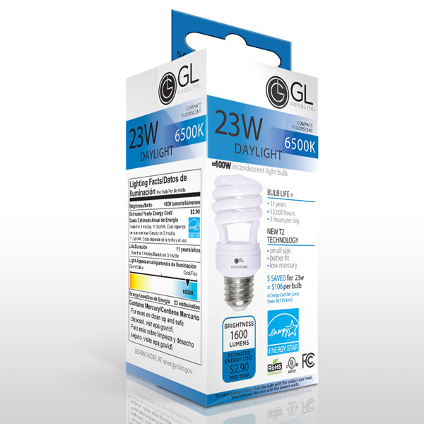 Spiral Bulb 6500K 23W Goodlite