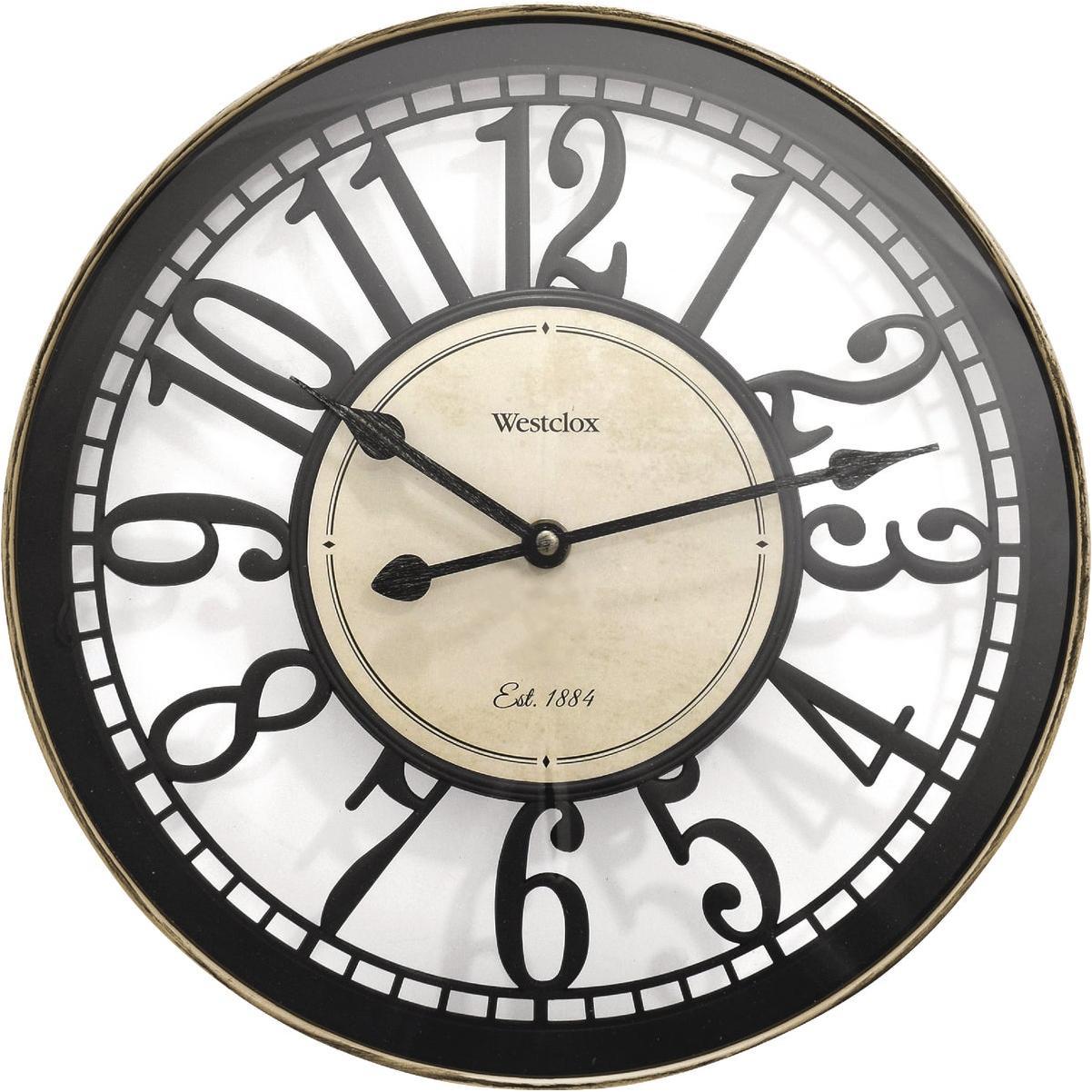 Open Arabic Wall Clock 12" Westclox