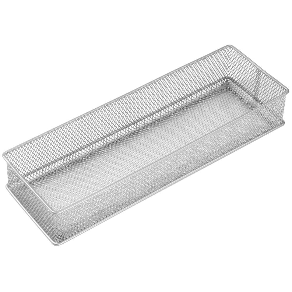 Silver Mesh Drawer Organizer (12" x 4" x 2") YBM