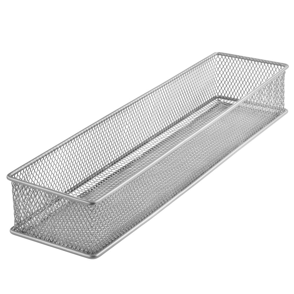 Silver Mesh Drawer Organizer (15" x 3" x 2") YBM