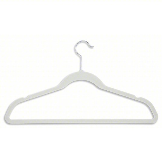Velvet Hangers 10pk White Laura Ashley