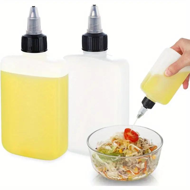 Mini Flat Oil Squeeze Bottle 4.06oz yuebaihui
