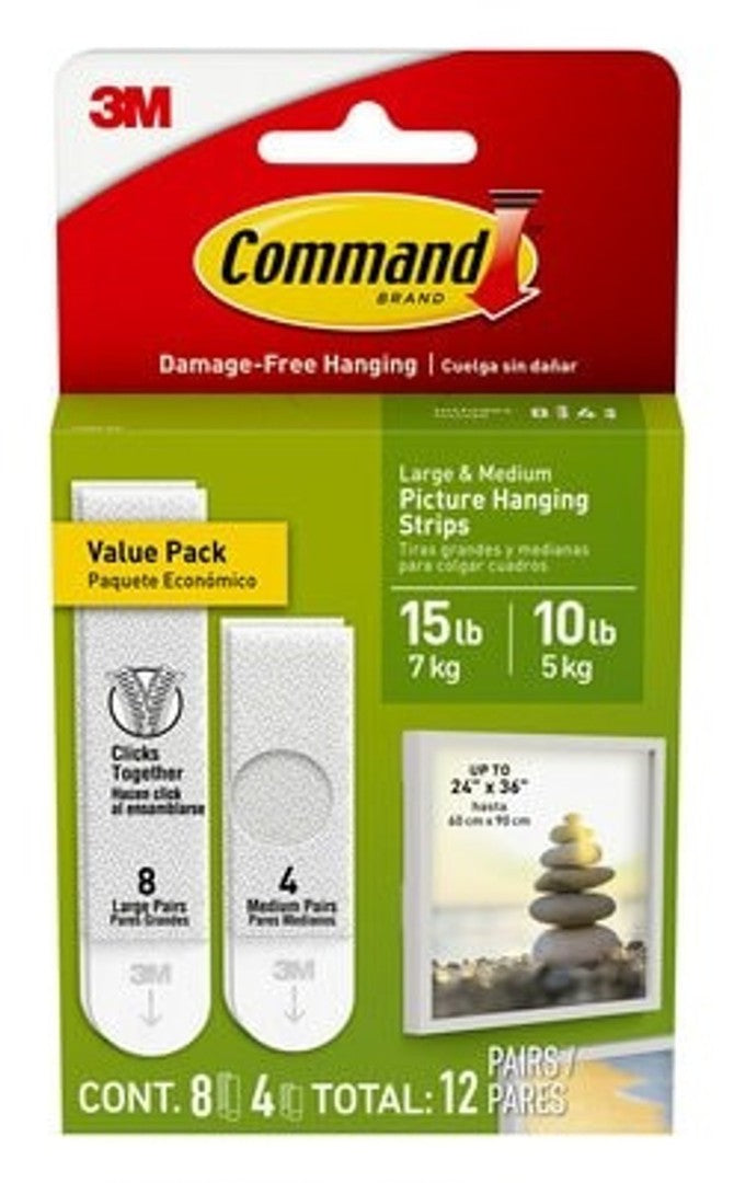 Picture Hanging Strips Value Pack Command