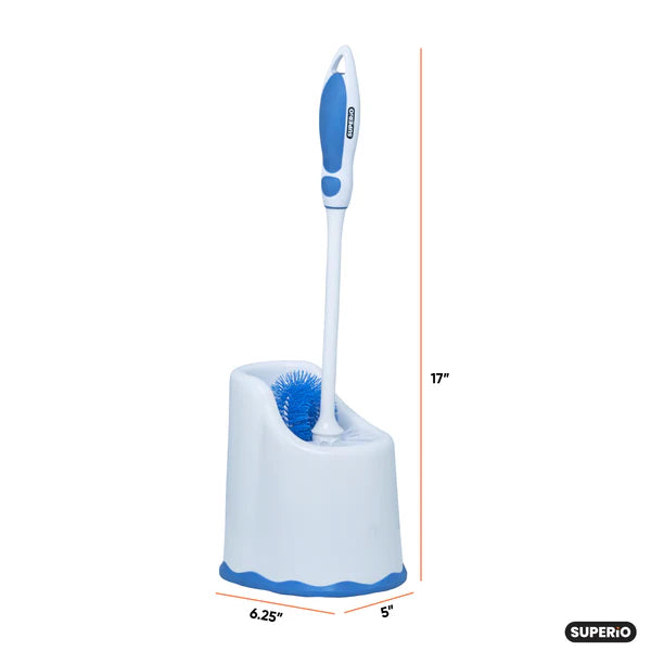 Toilet Brush Set Blue Superio