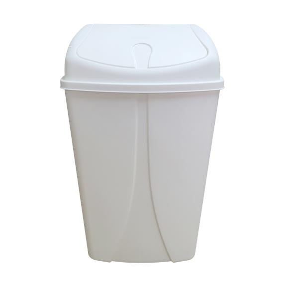 Trash Bin 10LT White YBM (Swing Top Cover)