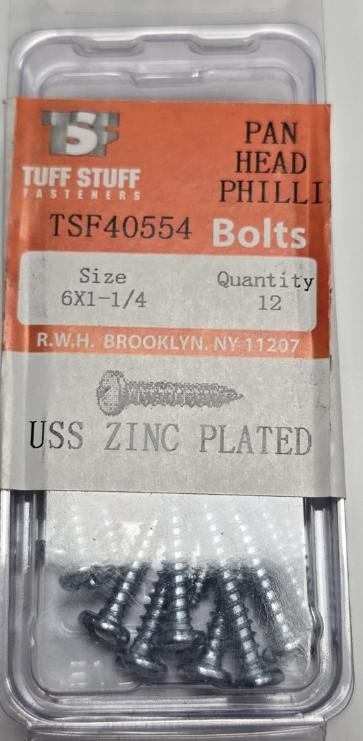 Pan Head Philip Screw 6x1-1/4