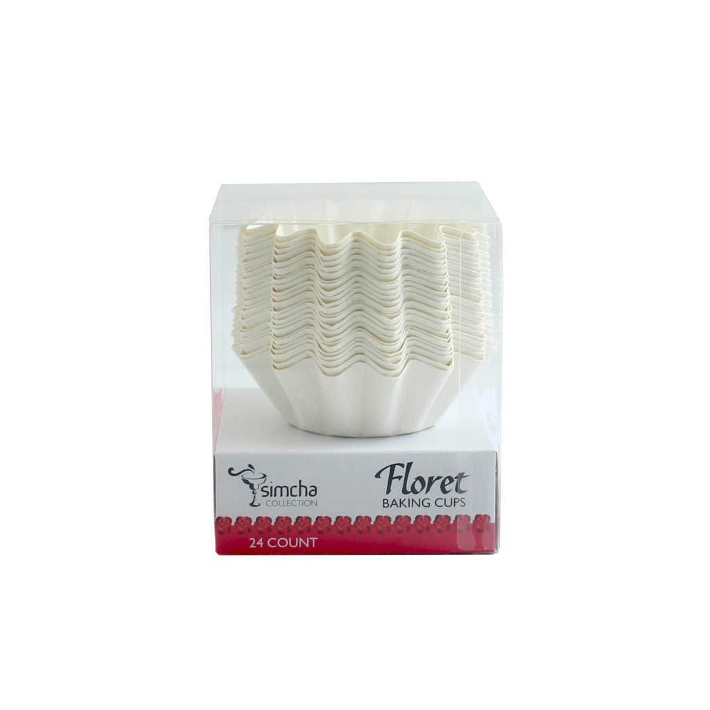 Floret Baking Cups White Small (24 Count)