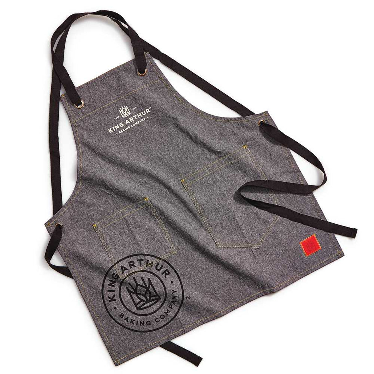 Adult Apron | 28" x 29" | Cotton Grey | King Arthur Baking Company