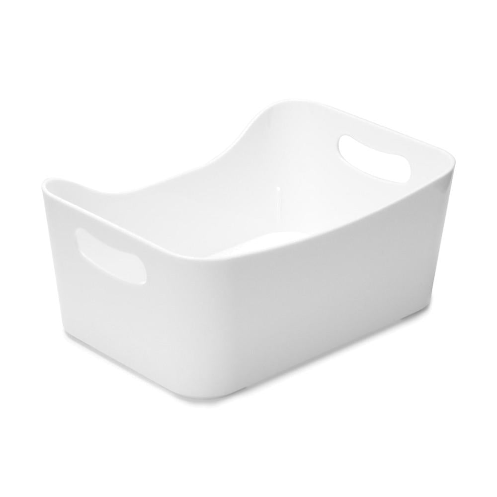 Plastic Storage Basket Large White YBM