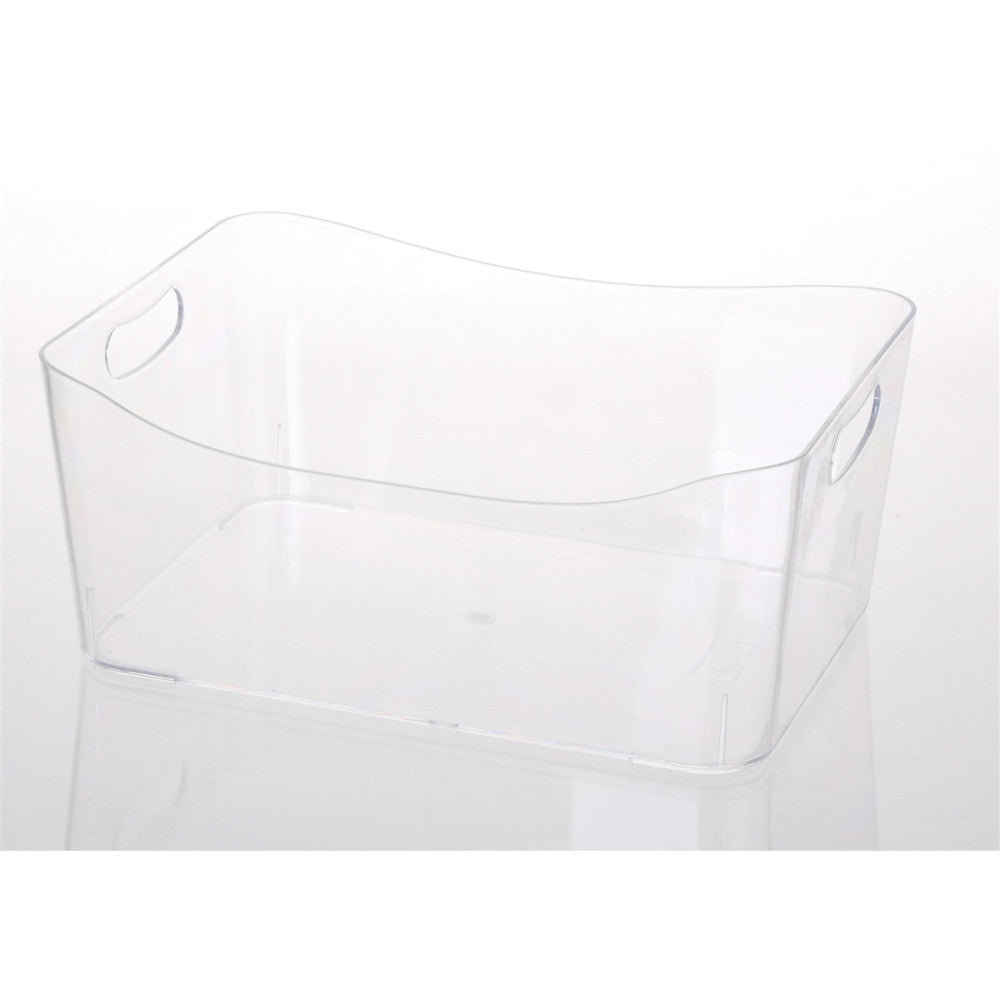 Plastic Storage Basket Small Clear YBM