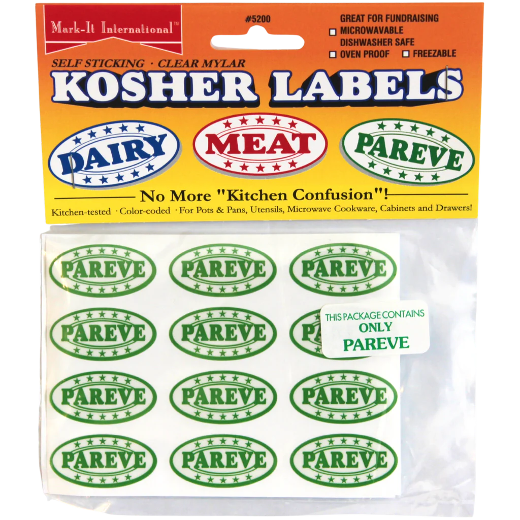 Kosher Kitchen Tags Green Mark It