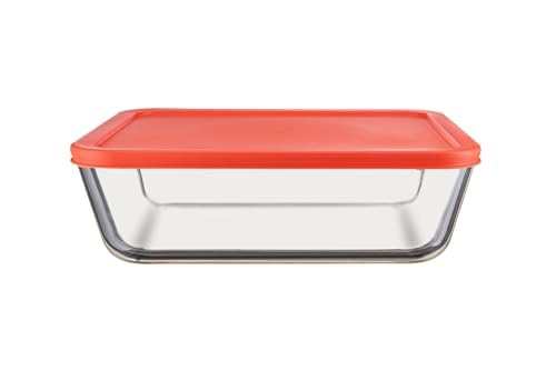 Glass Food Storage Container w/Lid 6 Cup Eurostar