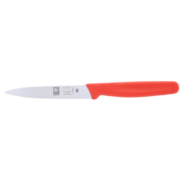 ICEL 4.25" Serrated Paring Knife - Pointy Tip