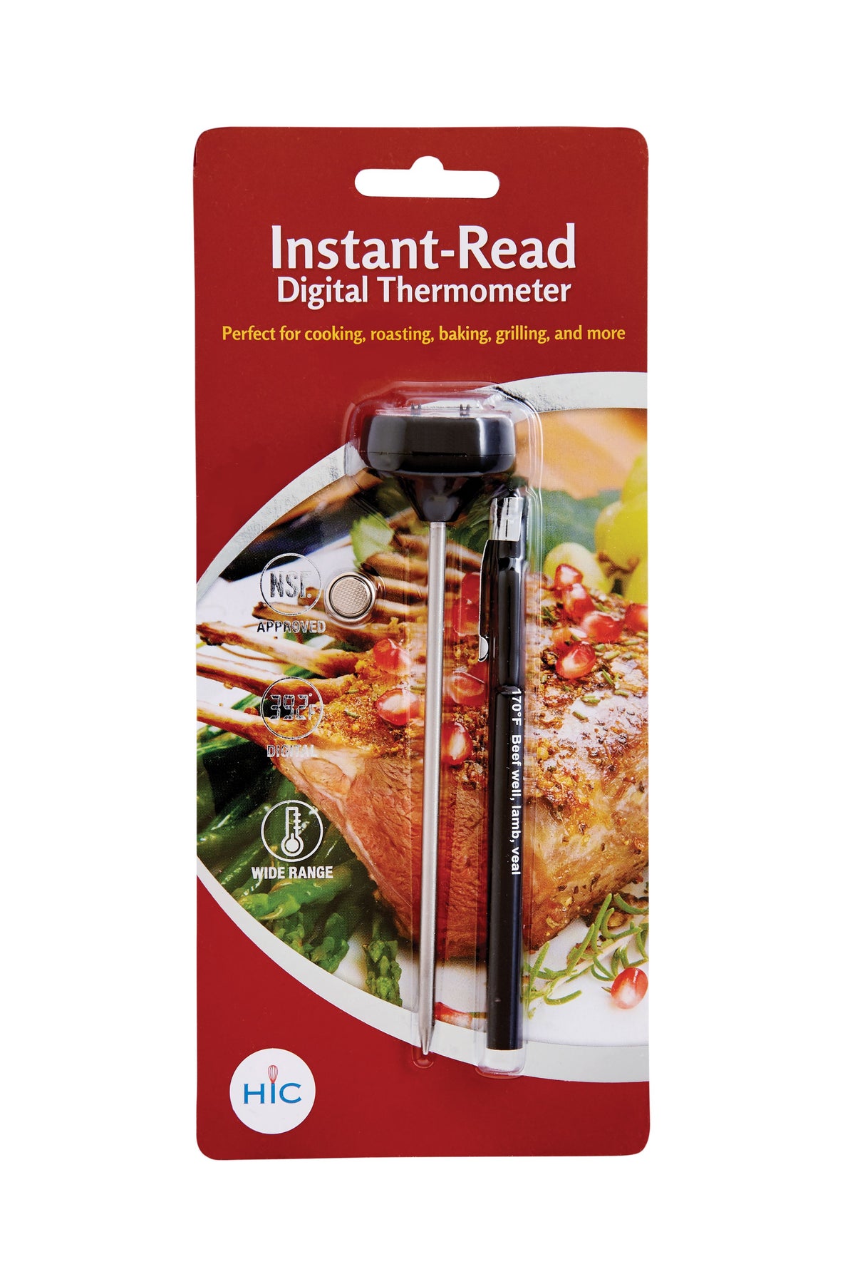 Instant-Read Digital Meat Thermometer Fast & Accurate HIC Kitchen