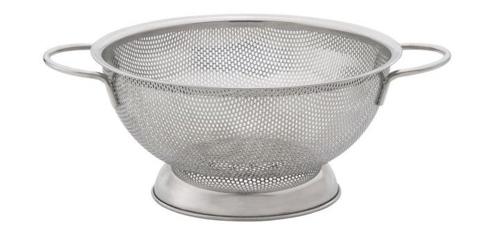 Perforated Colander Stainless 8-1/2" Harold Import
