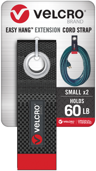 Extension Cord Strap Easy Hang | Small | 60 LB | Velcro