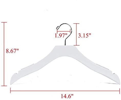 Wood Kids Hangers 14.5" White 5PK Quality Hangers