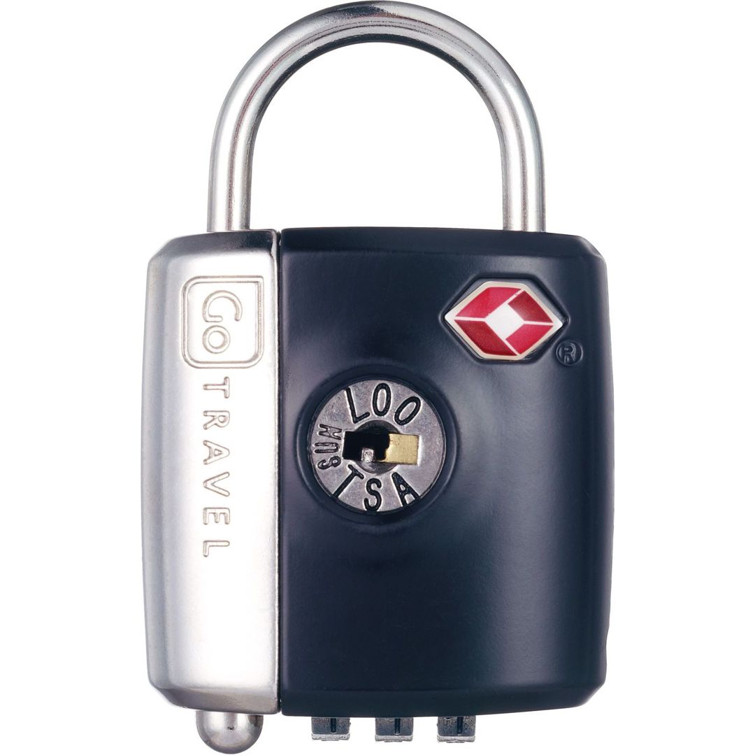 Key Or Combi Lock Black Go Travel
