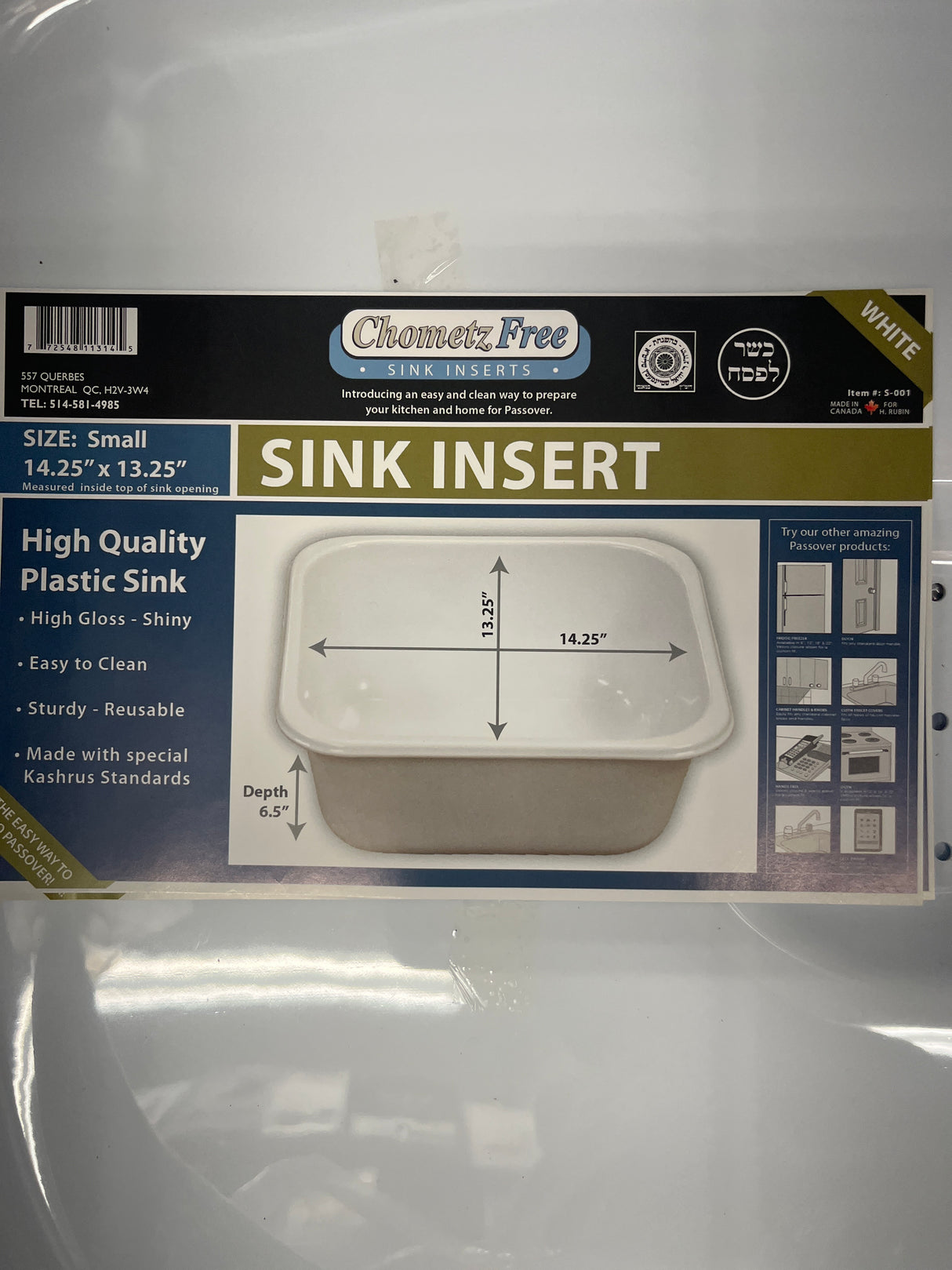 Small Sink Insert Convenie